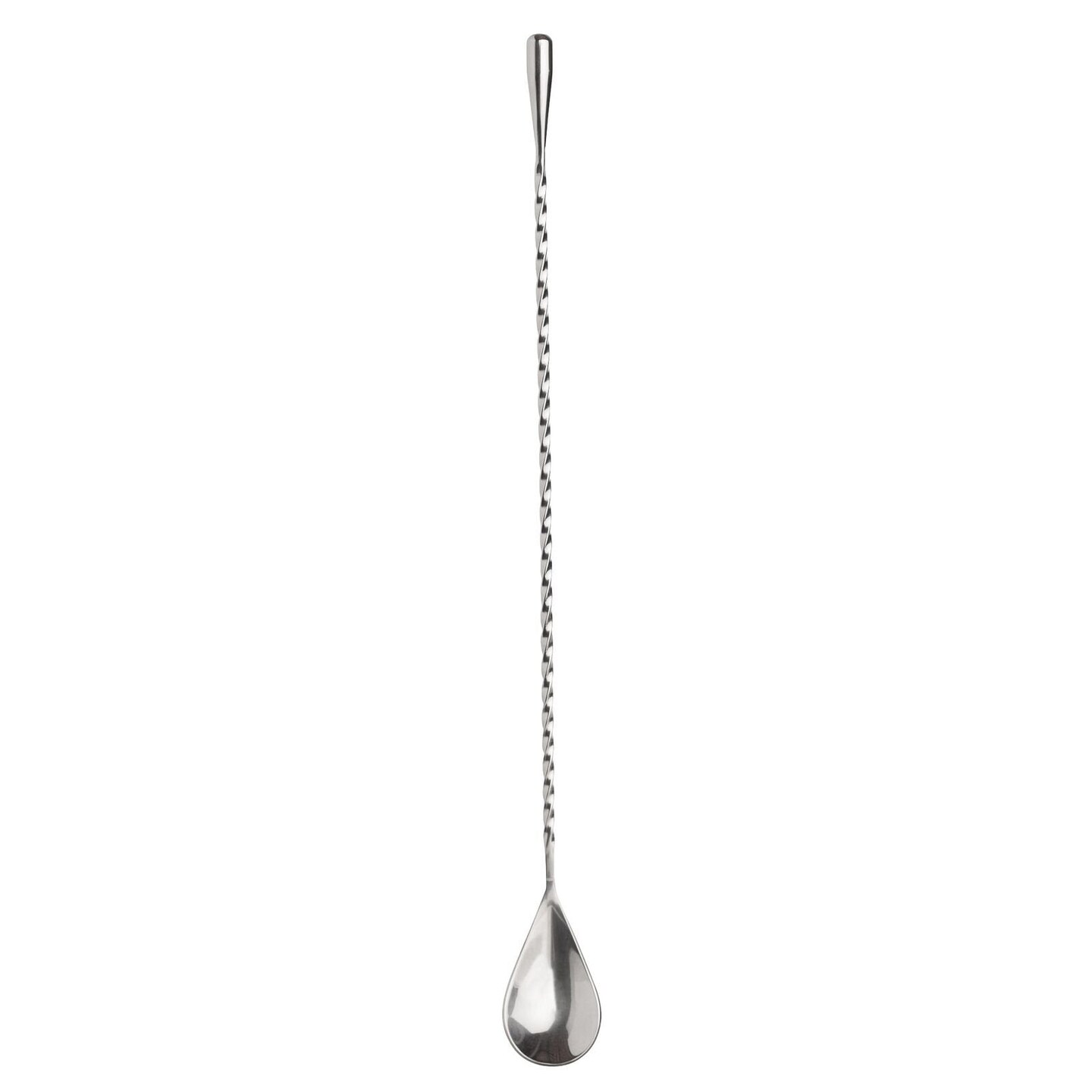 HIC 12&#x22; Twisted Stainless Steel Cocktail Mixing Bar Spoon