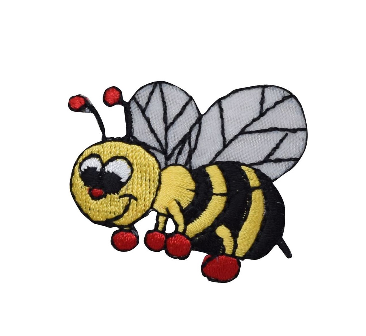 Bumble Bee with Boxing Gloves, Insects, Embroidered, Iron on Patch
