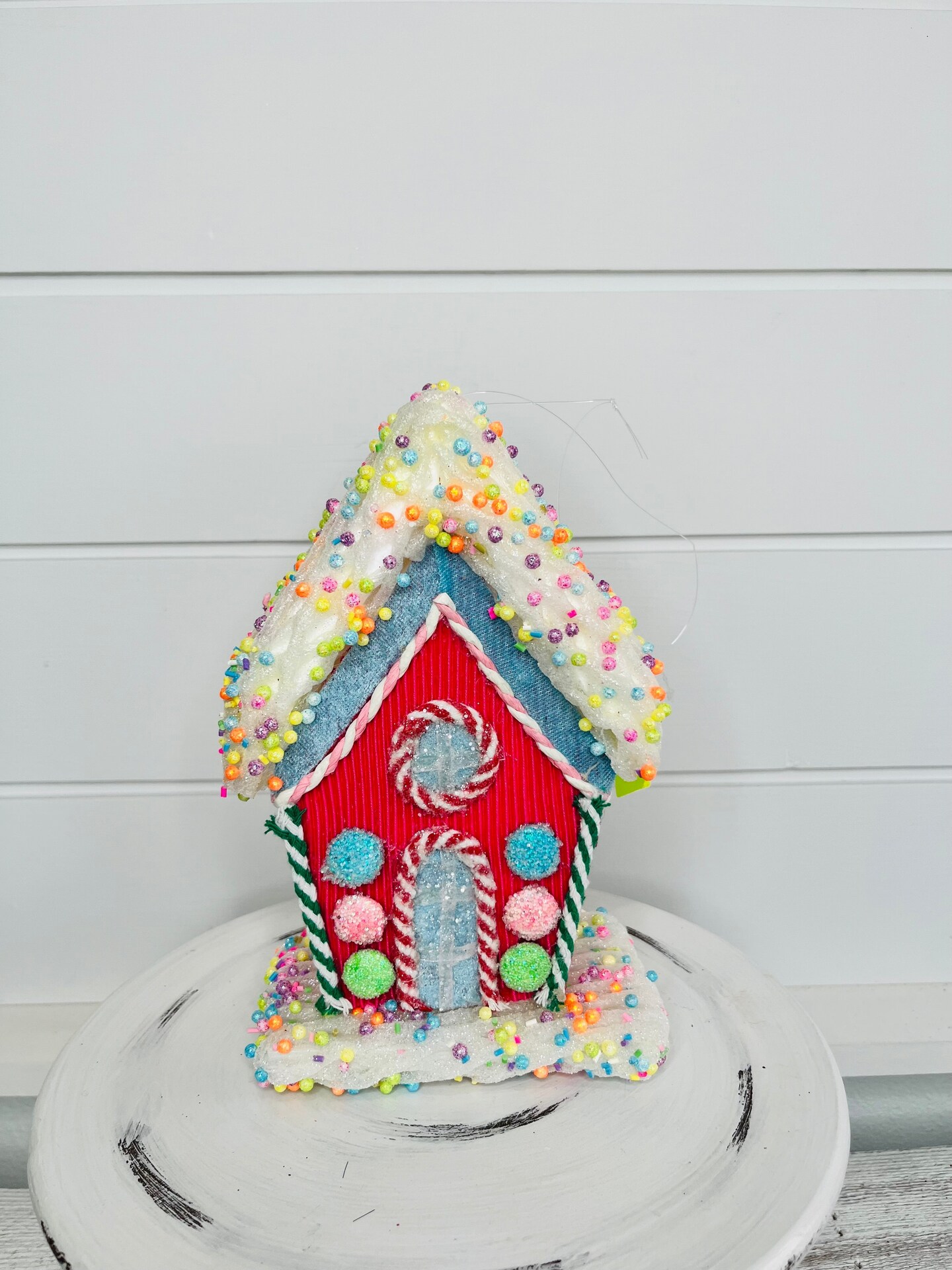Sweet Holiday Delight: Christmas Candy House Foam Ornament/Wreath Attachment-85325PK