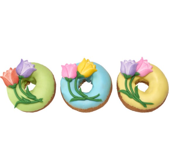 Tulips Assortment Dec-Ons&#xAE; Decorations 12ct