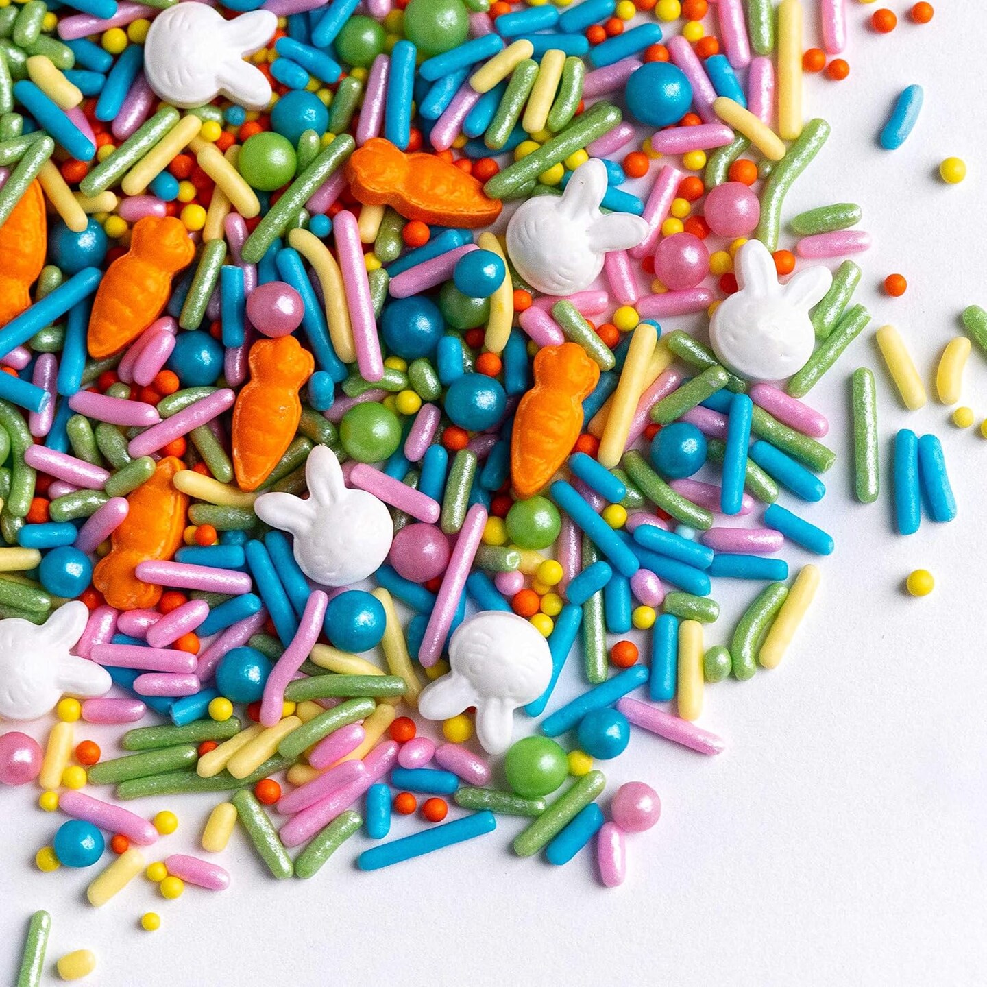 Easter Sprinkles, Edible Sprinkle Mix, Perfect for Cake Decorations, Baking, Ice Cream, Cookies, Cupcake Topper, 4 ounces (Funny Bunny)