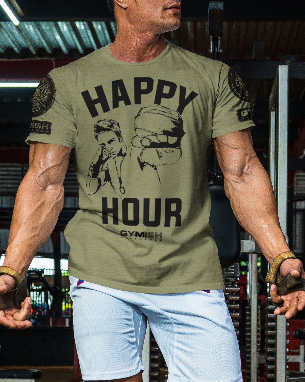 039. Kickboxer Funny Motivational Workout Gym T-Shirt for Men - image16