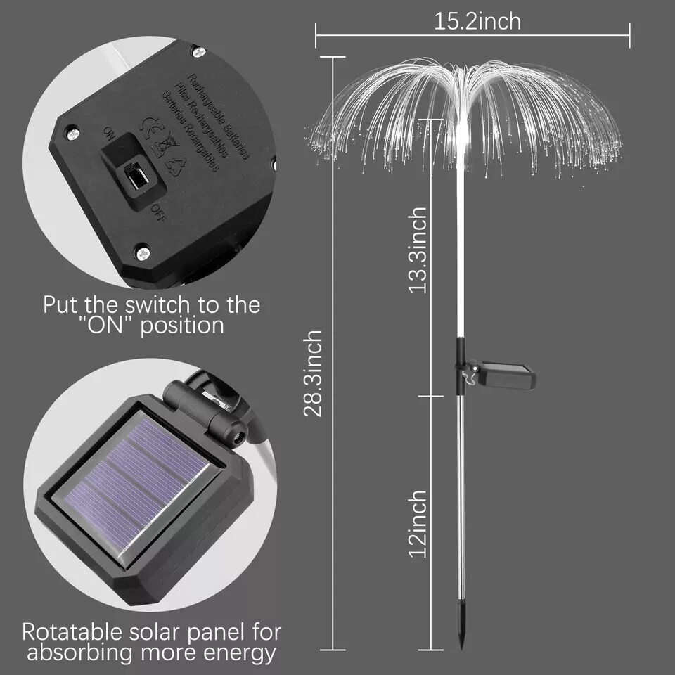 Outdoor Waterproof Solar Lights Jellyfish Decorations