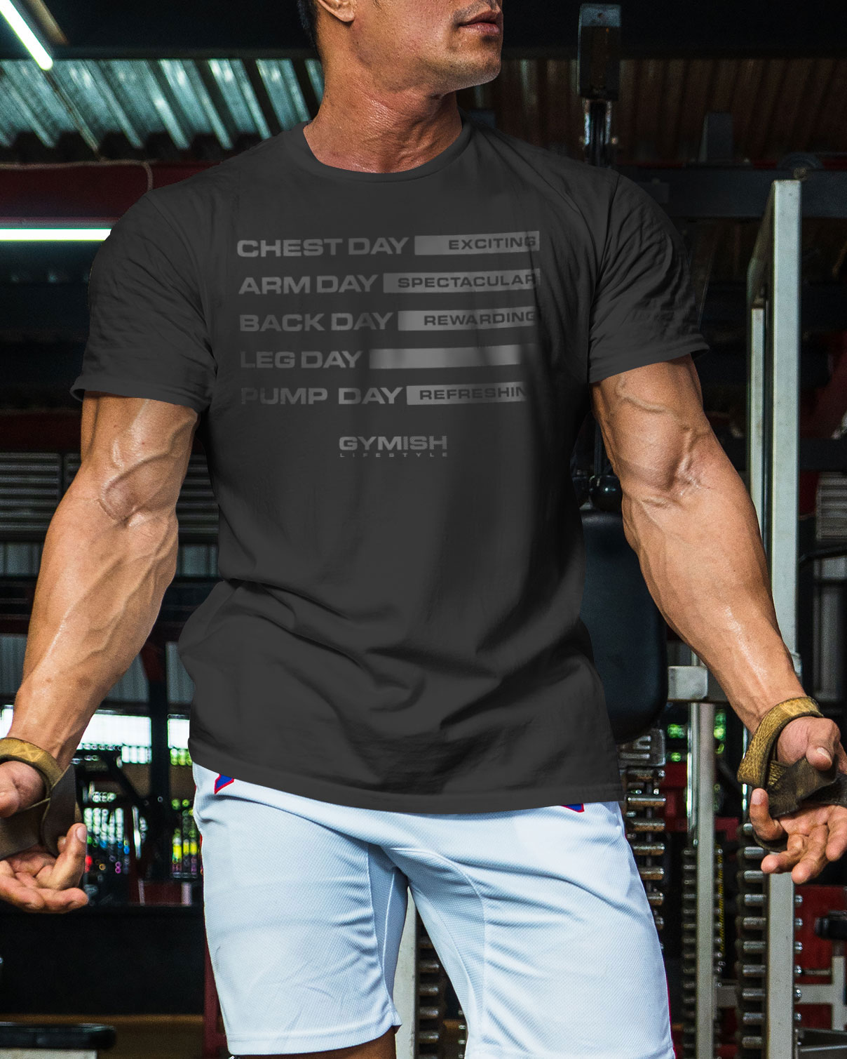 054. Gym Days Leg Day Funny Motivational Workout Gym T-Shirt for Men - image53