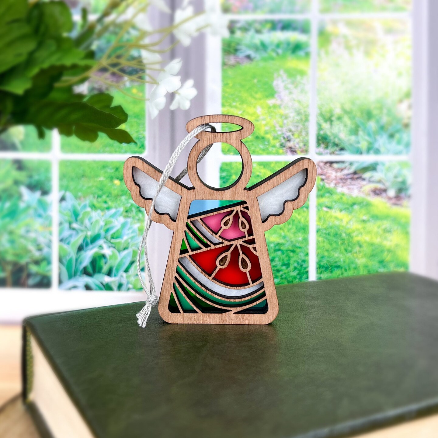 3.5&#x22; Summer Watermelon Ornament - Handcrafted in Texas - Mother&#x27;s Angels&#xAE; Figurine - Mother&#x27;s Day Gifts