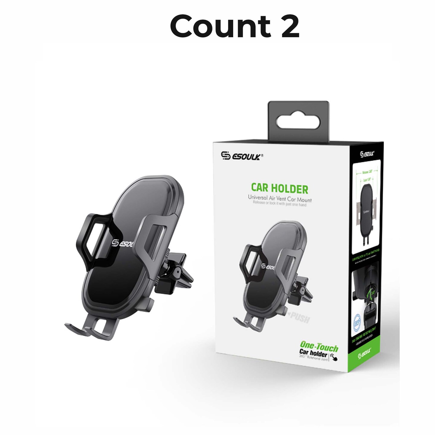 One Touch Air Vent Car Mount