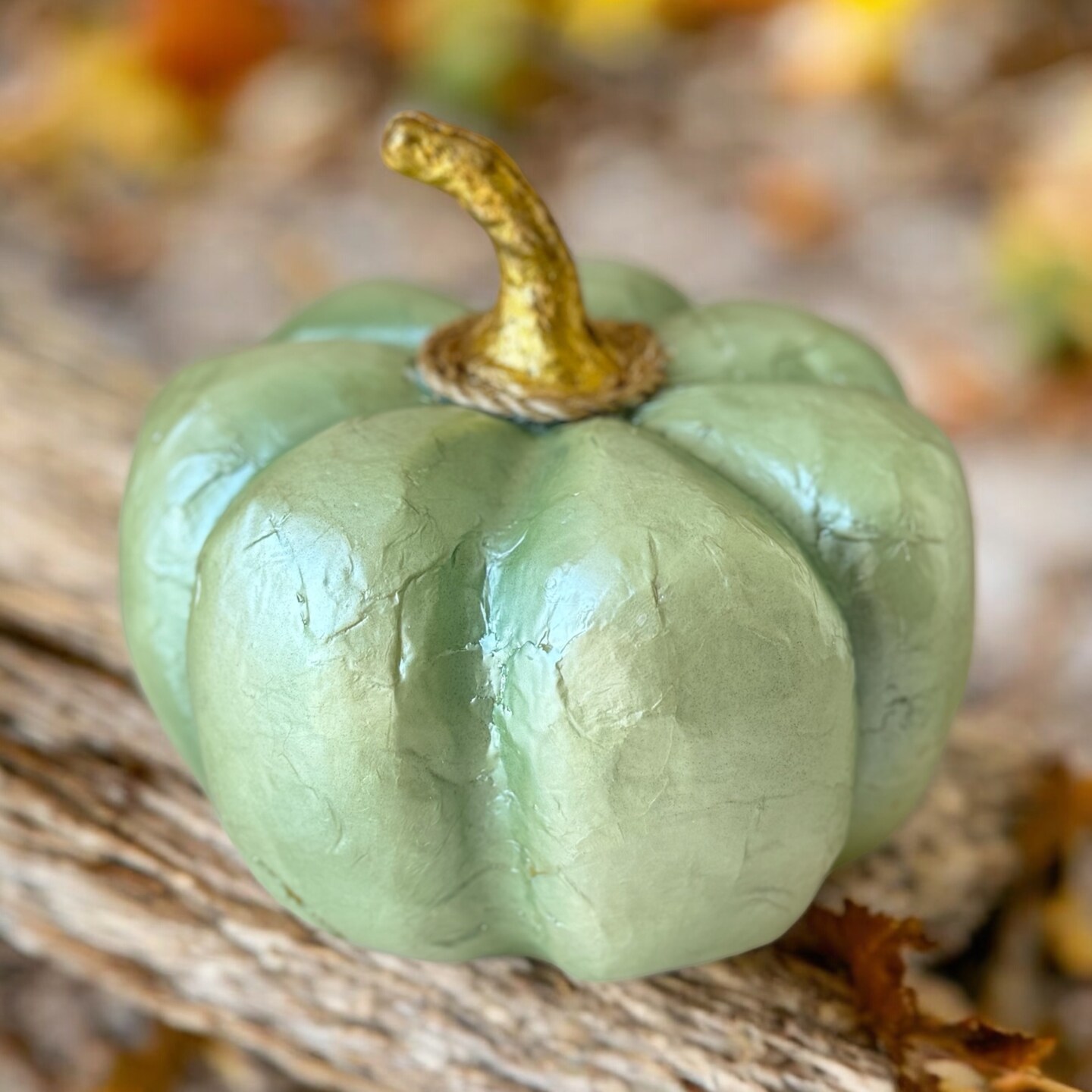 Capiz Sage Green Pumpkin