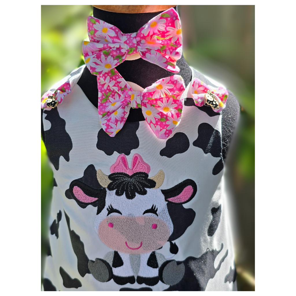 black drop waist corset dress Hillary Satin Mini Dress-Cow Print S main image 0