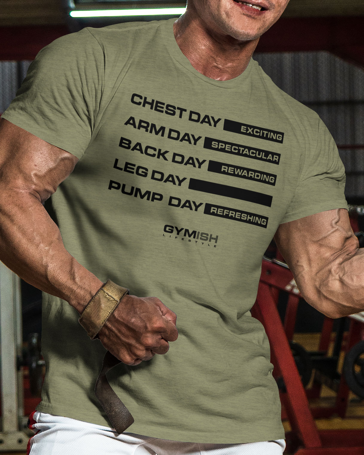 054. Gym Days Leg Day Funny Motivational Workout Gym T-Shirt for Men product 3