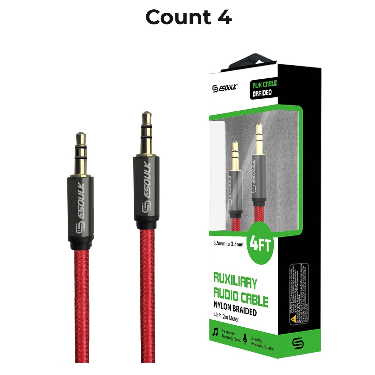 AUX Cable 4ft 12/72