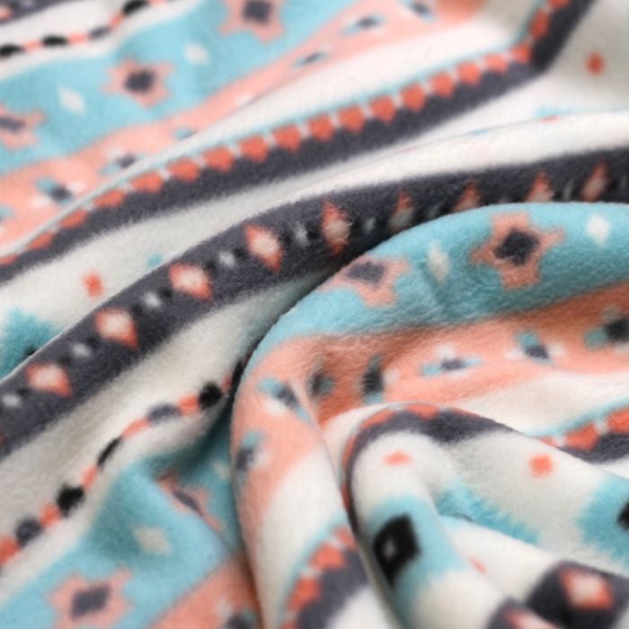 Tribal Stripes Anti-Pill Premium Fleece Fabric | By The Yard