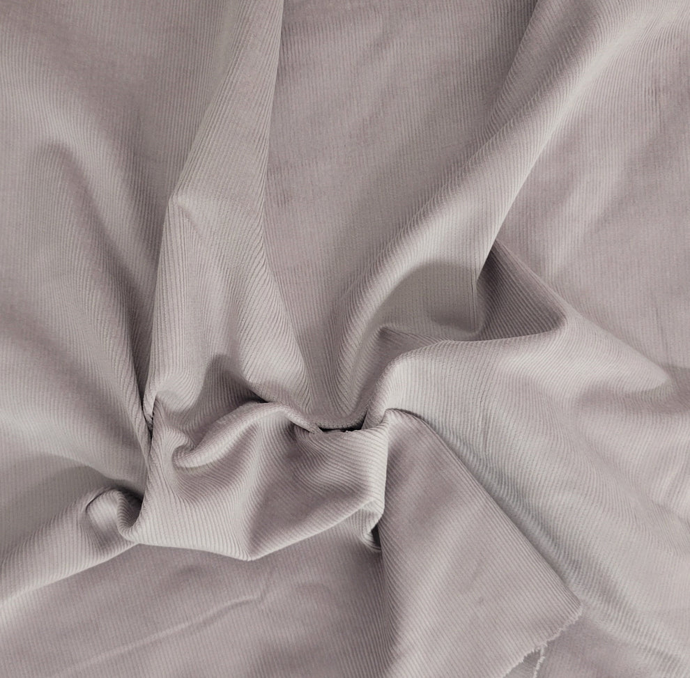 1 Yard Lilac Cotton Corduroy Fabric 18 Wale Soft Textured Material for Jackets, Pants and Crafts