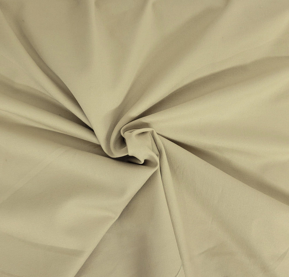 1 Yard Sand Cotton Twill Spandex Stretchy Durable Material Fabric