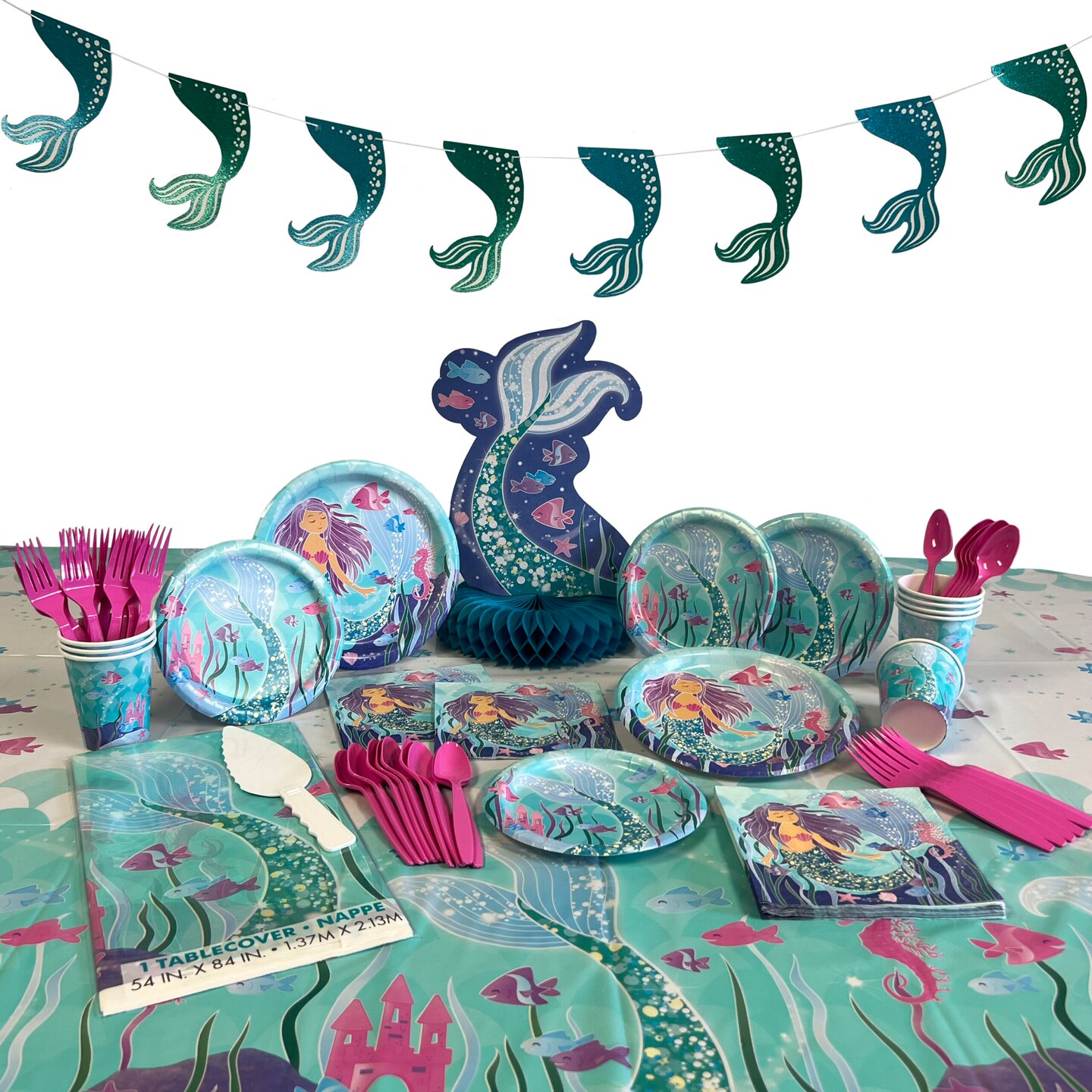 Mermaid Party Deluxe Kit for 8 or 16 Guests