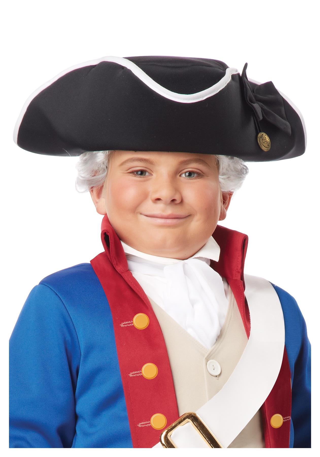 Tricorn Hat Child Costume Pirate Colonial Times Accessory For Kids
