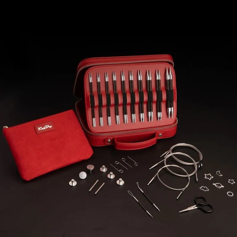 KnitPro Karbonz Élan Premium Interchangeable Knitting Needle Gift Set