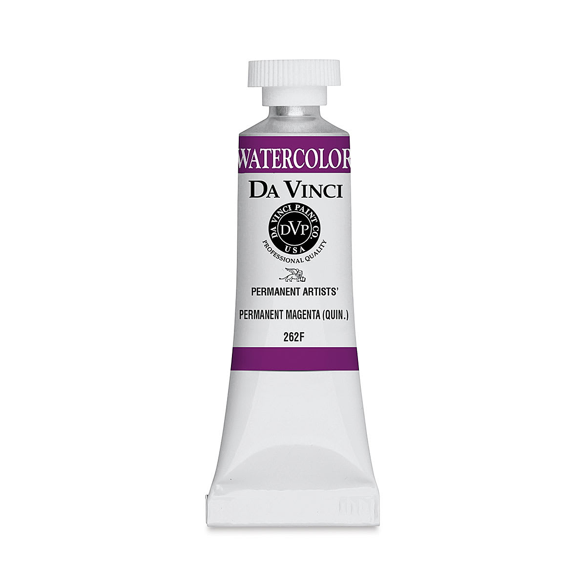 Da Vinci Artists' Permanent Watercolor - Quinacridone Permanent Magenta, 15 ml tube