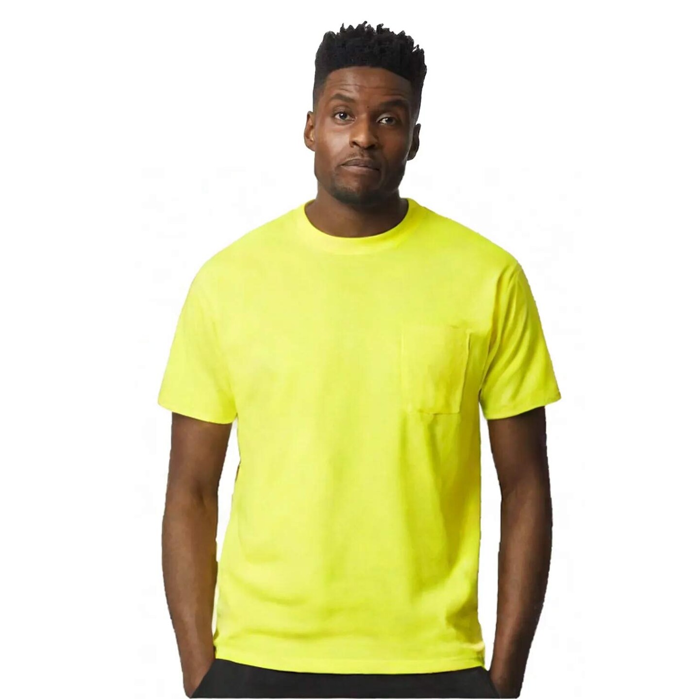 Gildan DryBlend Pocket Crewneck Short Sleeve T-Shirt for Workwear, Casual Wear & Everyday Comfort