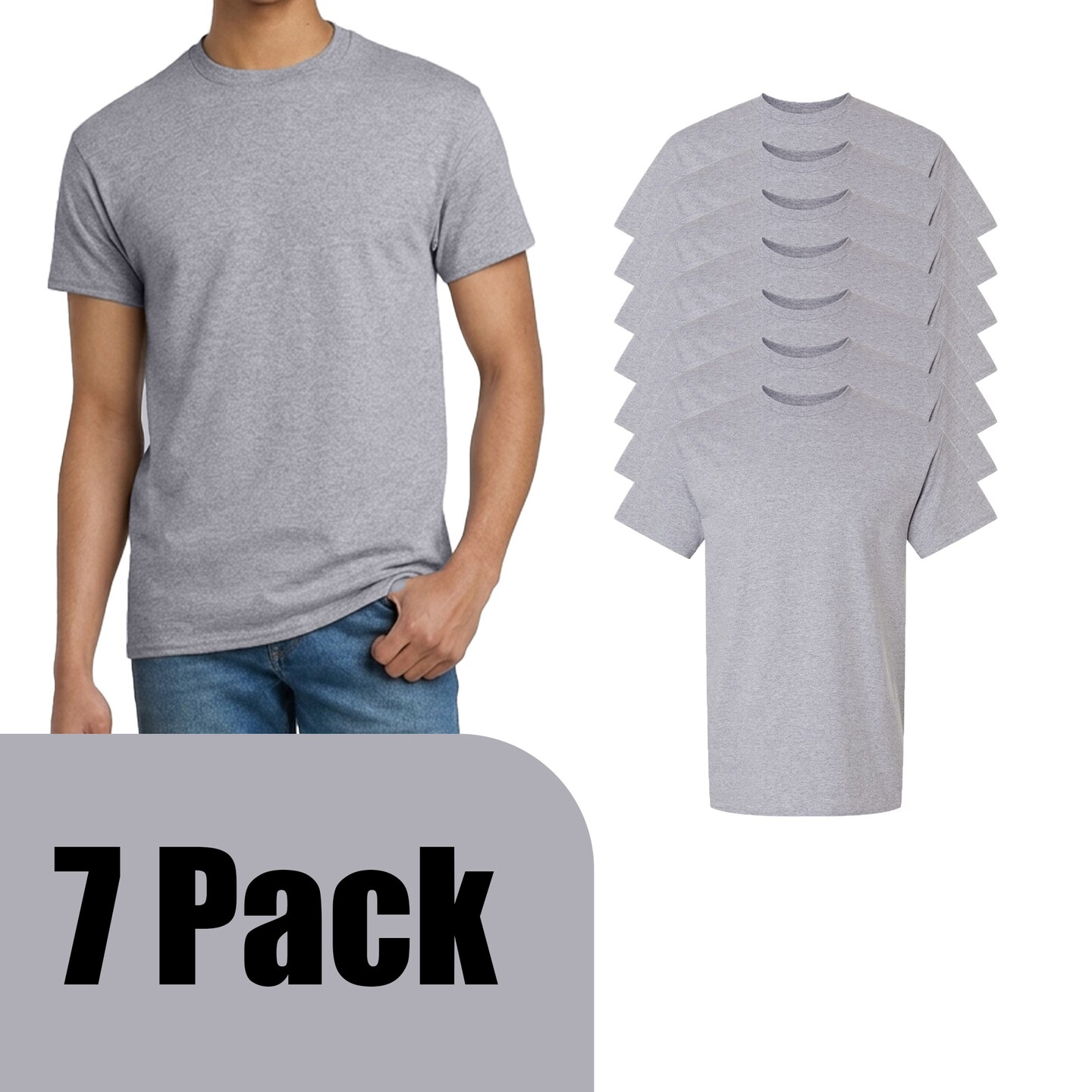 Gildan Unisex Ultra Cotton T-Shirt, Crewneck Blanks Short Sleeve for DIY Printing