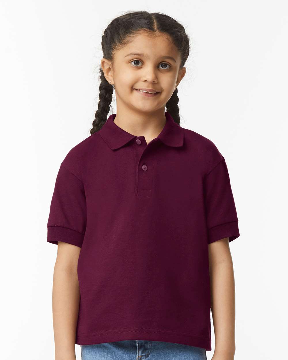 Gildan DryBlend Youth Jersey Polo Shirt for School Wear Blank Tee