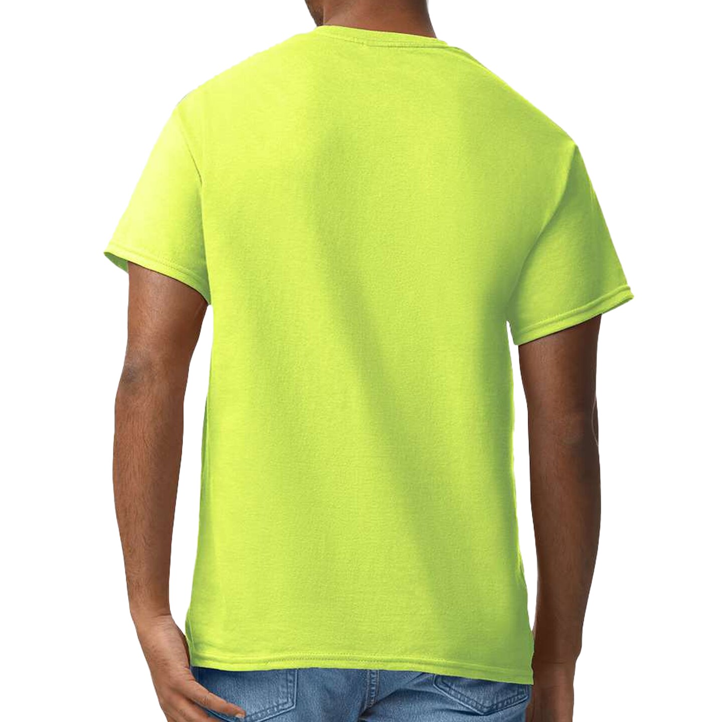 Hi Vis Ultra Cotton T-shirt by Gildan, Workwear Classic Safety Green tee