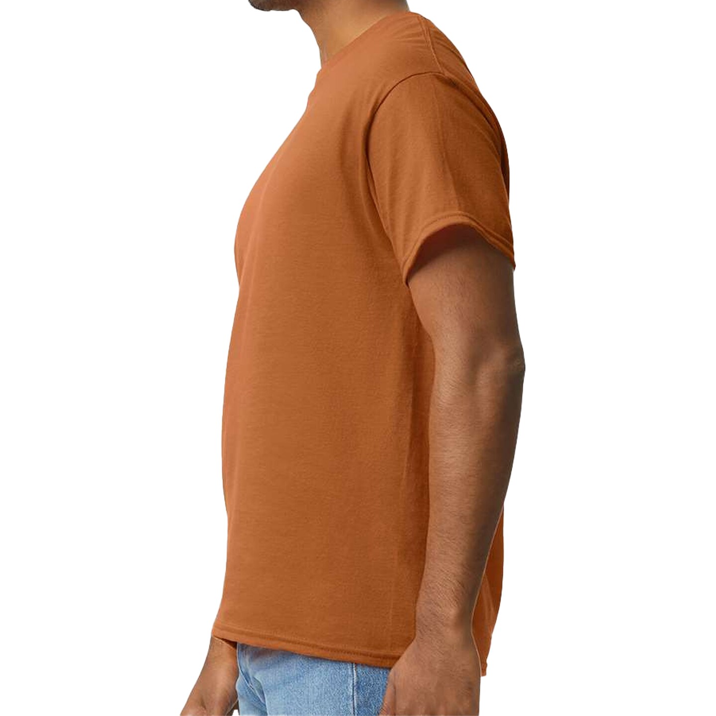 Gildan Men's Ultra Cotton Short Sleeve T-Shirt, Texas Orange Blank Tee for DIY Projects (2-14 Pack)