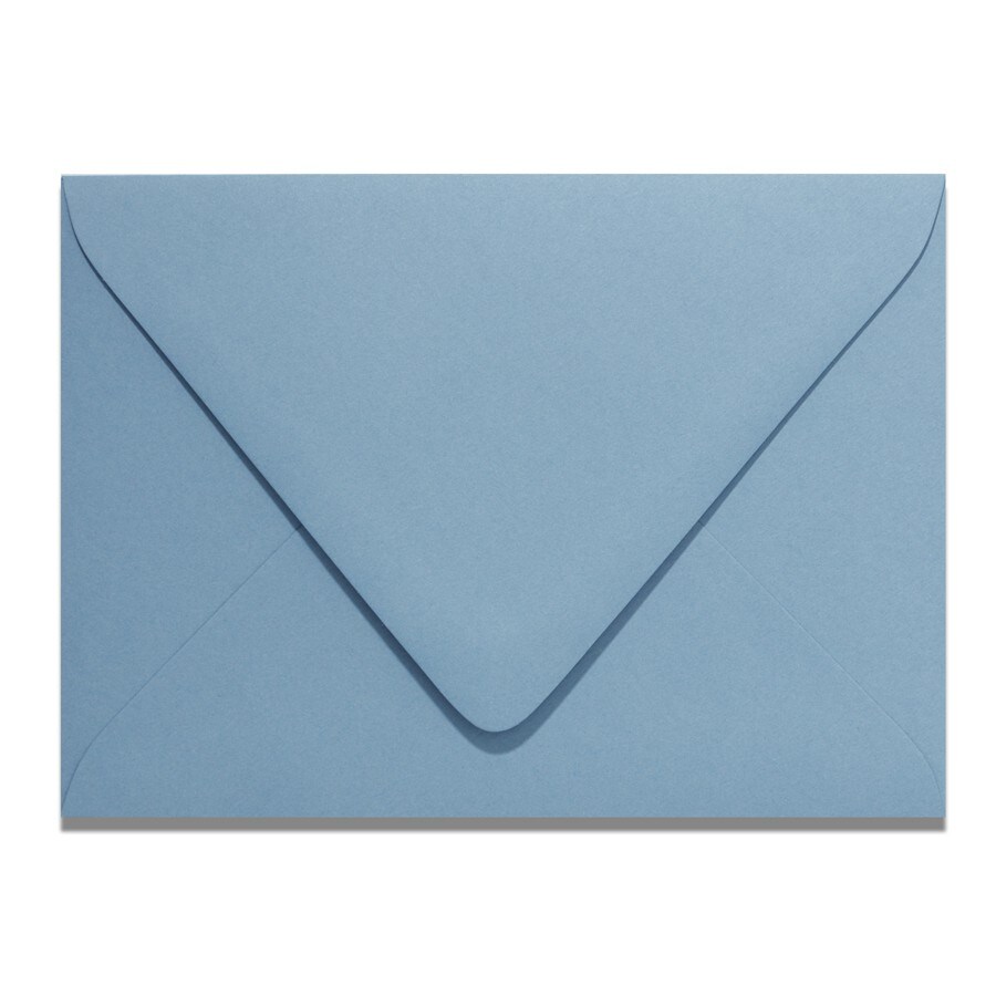 Colorplan NEW BLUE - 91 Lb. / 135 gsm / 8 pts Matte Premium Cardstock Paper Text A7 Euro Flap Envelopes Bulk Pack of 250