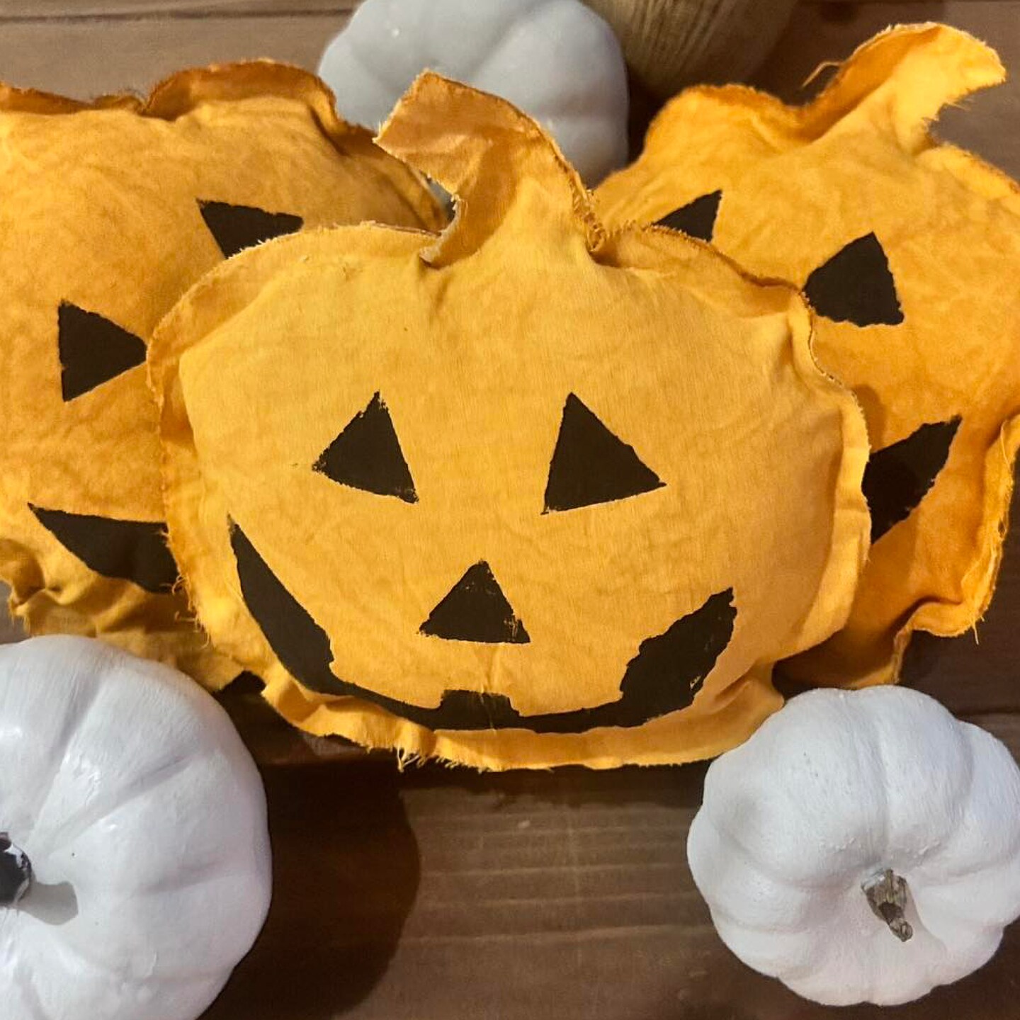 Primitive Jack O' Lantern Rustic Country Halloween Decor Bowl Filler Tiered Tray Fall Decoration product 7