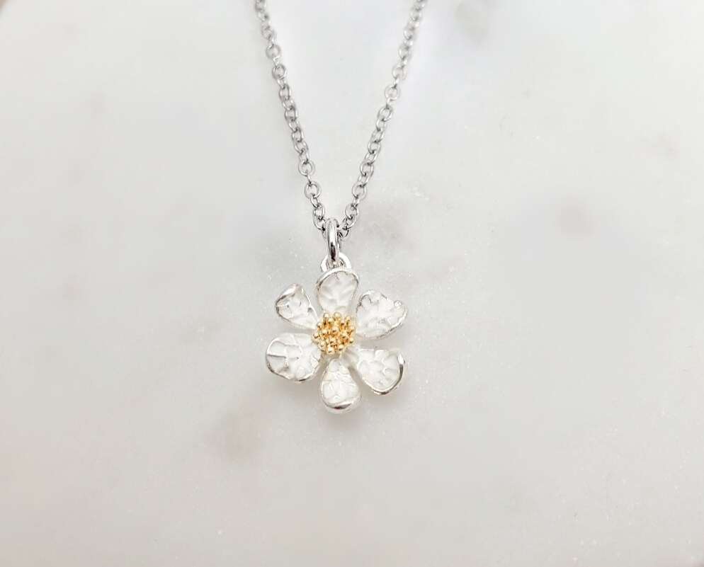 APOLOGY JEWELRY GIFT for Her, Silver or Gold White Daisy Necklace in Box,  Sentimental I'm Sorry Gift for Girlfriend, I Apologize EH2094 MakerPlace 