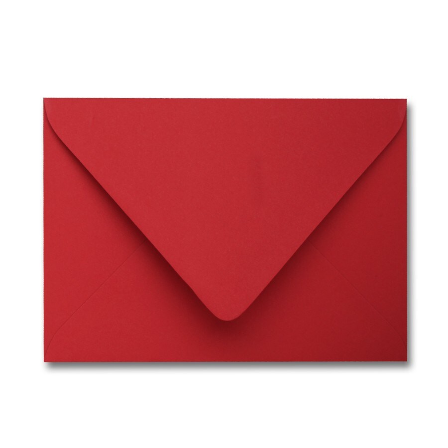 Colorplan VERMILLION - 91 Lb. / 135 gsm / 8 pts Matte Premium Cardstock Paper Text A2 Euro Flap Envelopes Bulk Pack of 250