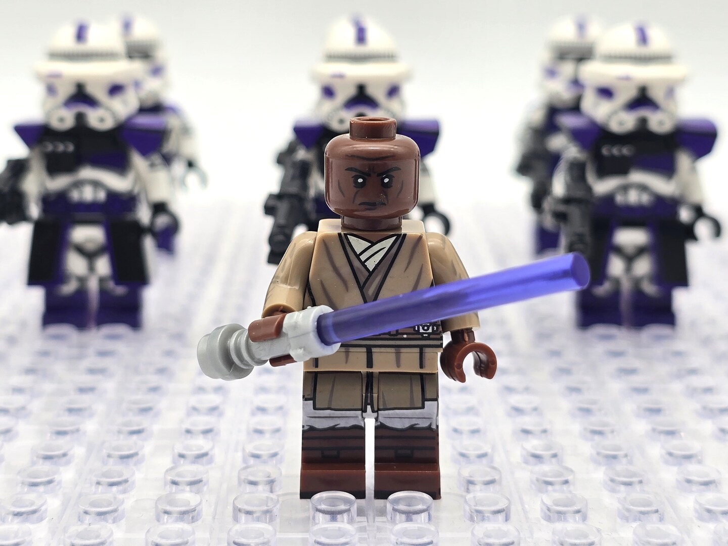 Star Wars Mace Windu 187th Legion Clone Troopers Minifigures Set