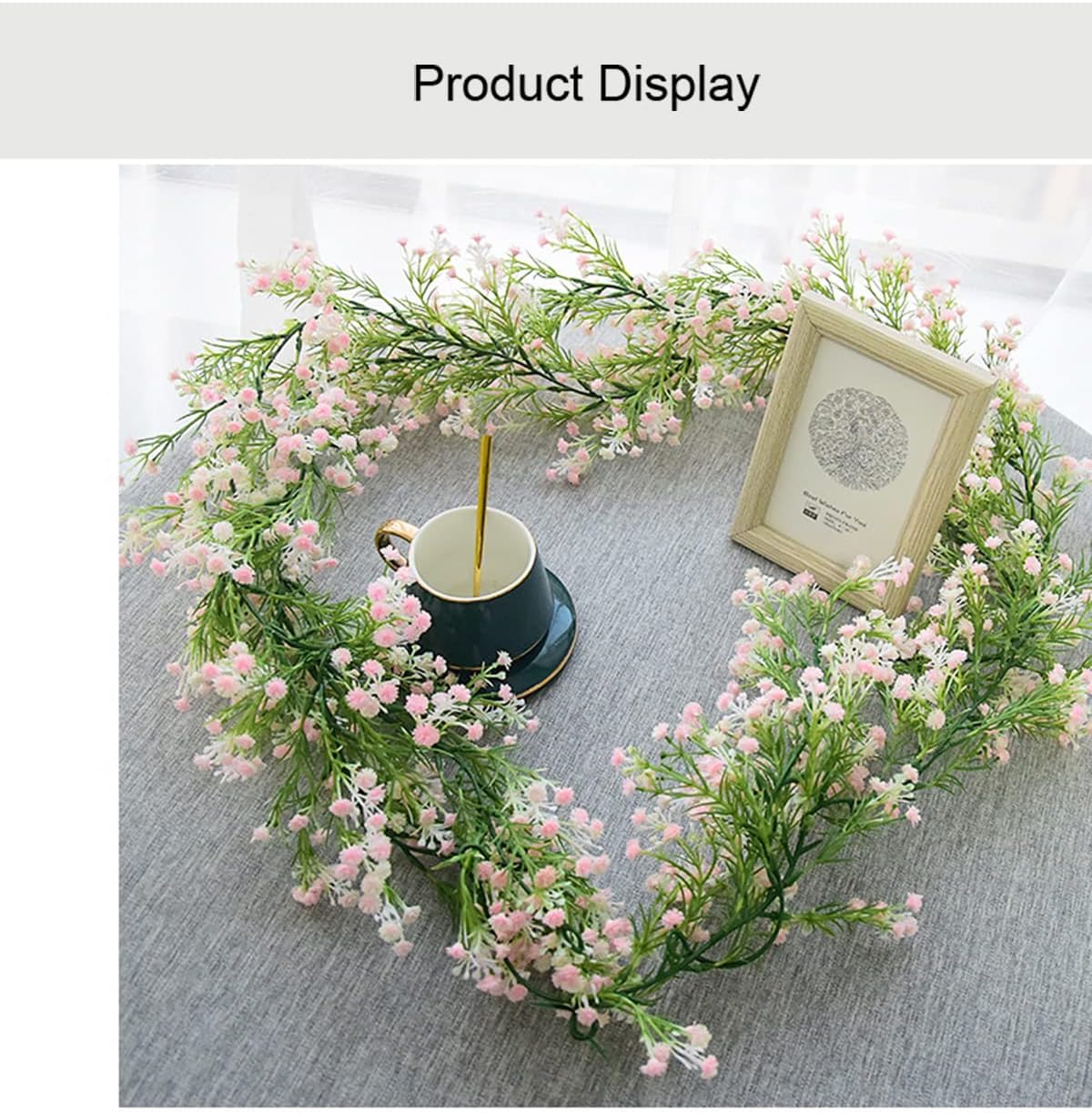 Bendable Silk Garland Greenery Artificial Vines Decor for Bedroom Faux Hanging Vine Decor for Home Wall Party Room Wedding Jungle Theme Decoration