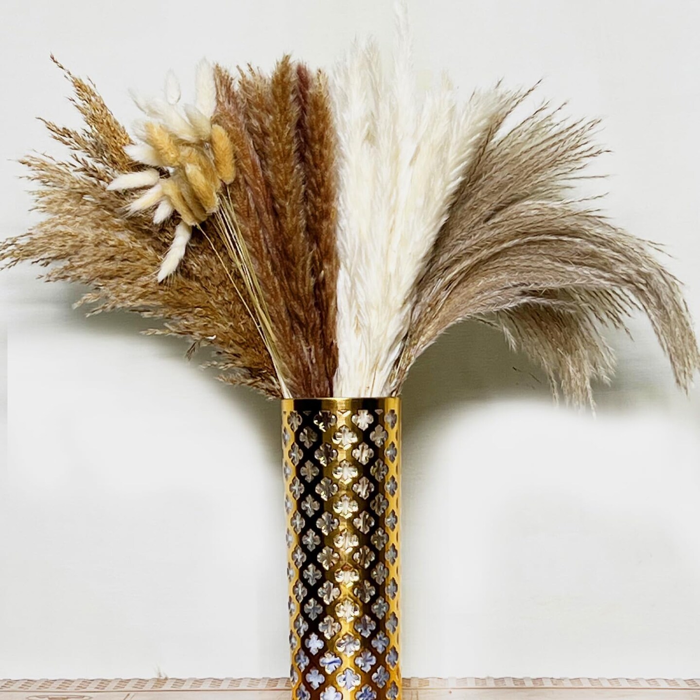 Dried Pampas Grass Decor - Perfect Theme for Holidays, Boho Home, Centerpieces, Wedding Decorations