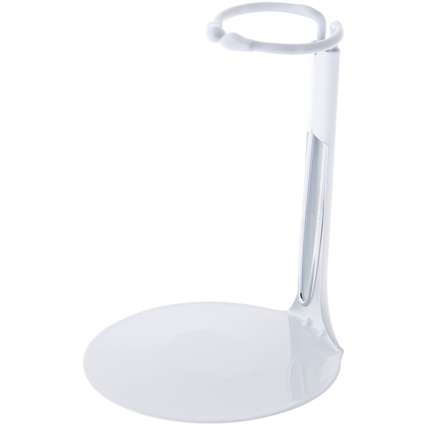 Bard&#x27;s 791W White Adjustable Doll Stand, fits 6 to 9 inch Dolls, waist width adjusts from 1.25 to 1.75 inches