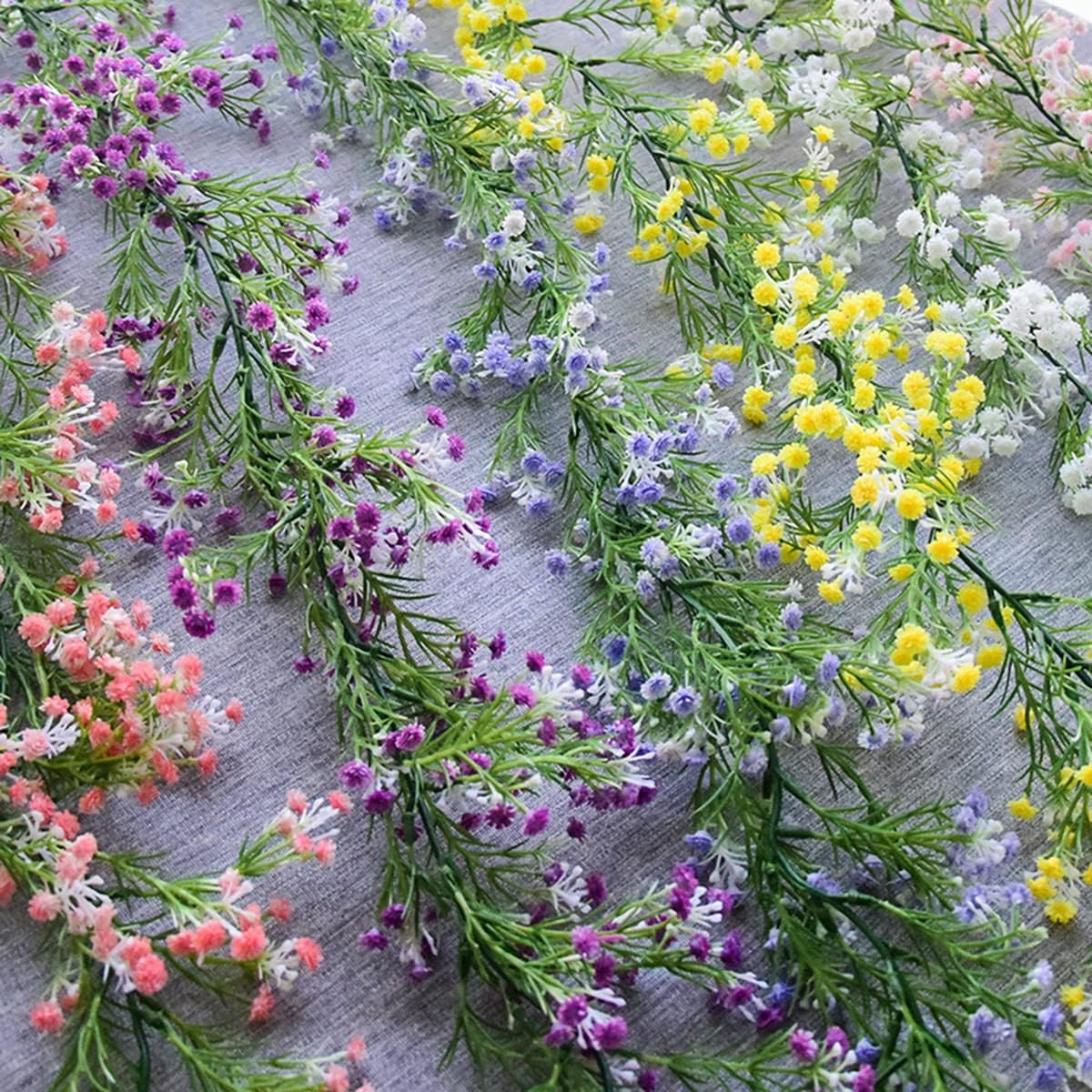 Bendable Silk Garland Greenery Artificial Vines Decor for Bedroom Faux Hanging Vine Decor for Home Wall Party Room Wedding Jungle Theme Decoration