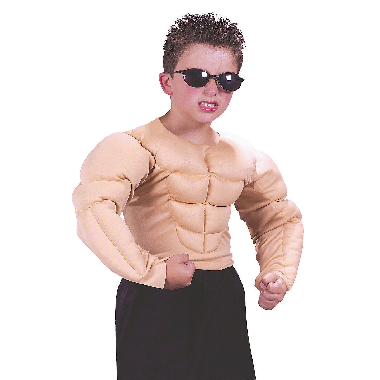 Boys Muscle Shirt Costume with Padded Design and Easy Closure