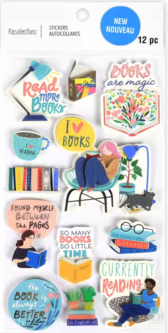 Recollections Reading Dimensional Stickers