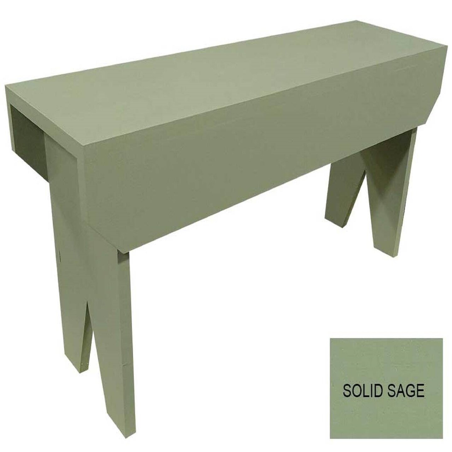 Contemporary Home Living 3&#x27; Sage Green Modern Style Simple Bench