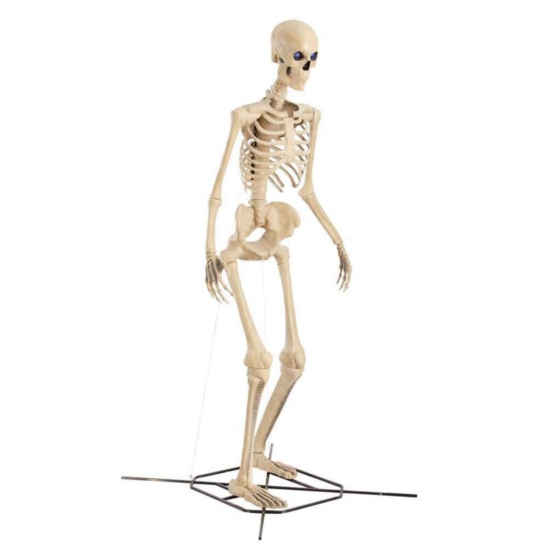12 ft. Grave &#x26; Bones Giant Sized Skelly with LCD Eyes