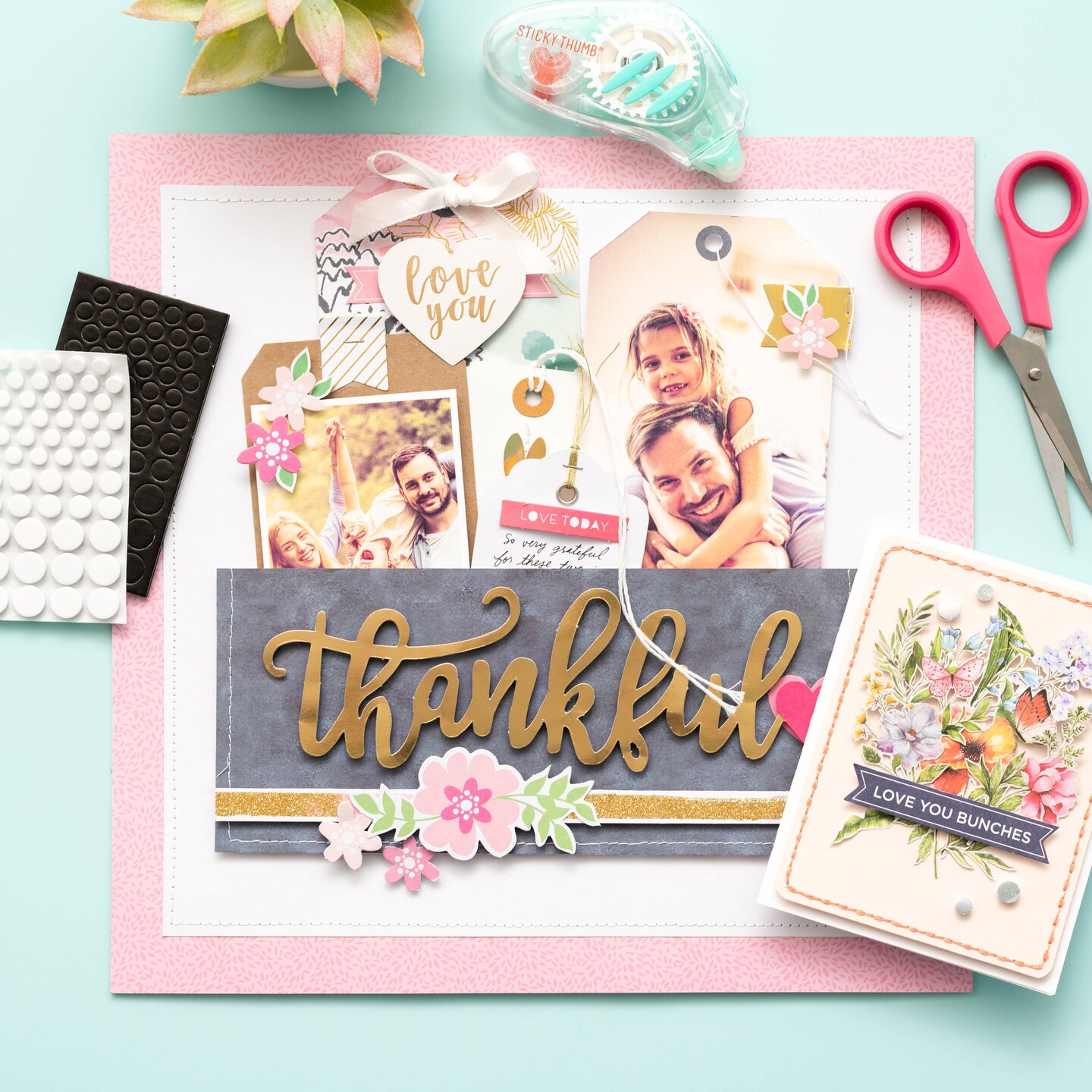 Sticky Thumb Dimensional Adhesive Foam 275/Pkg-Black Dots, Assorted Sizes