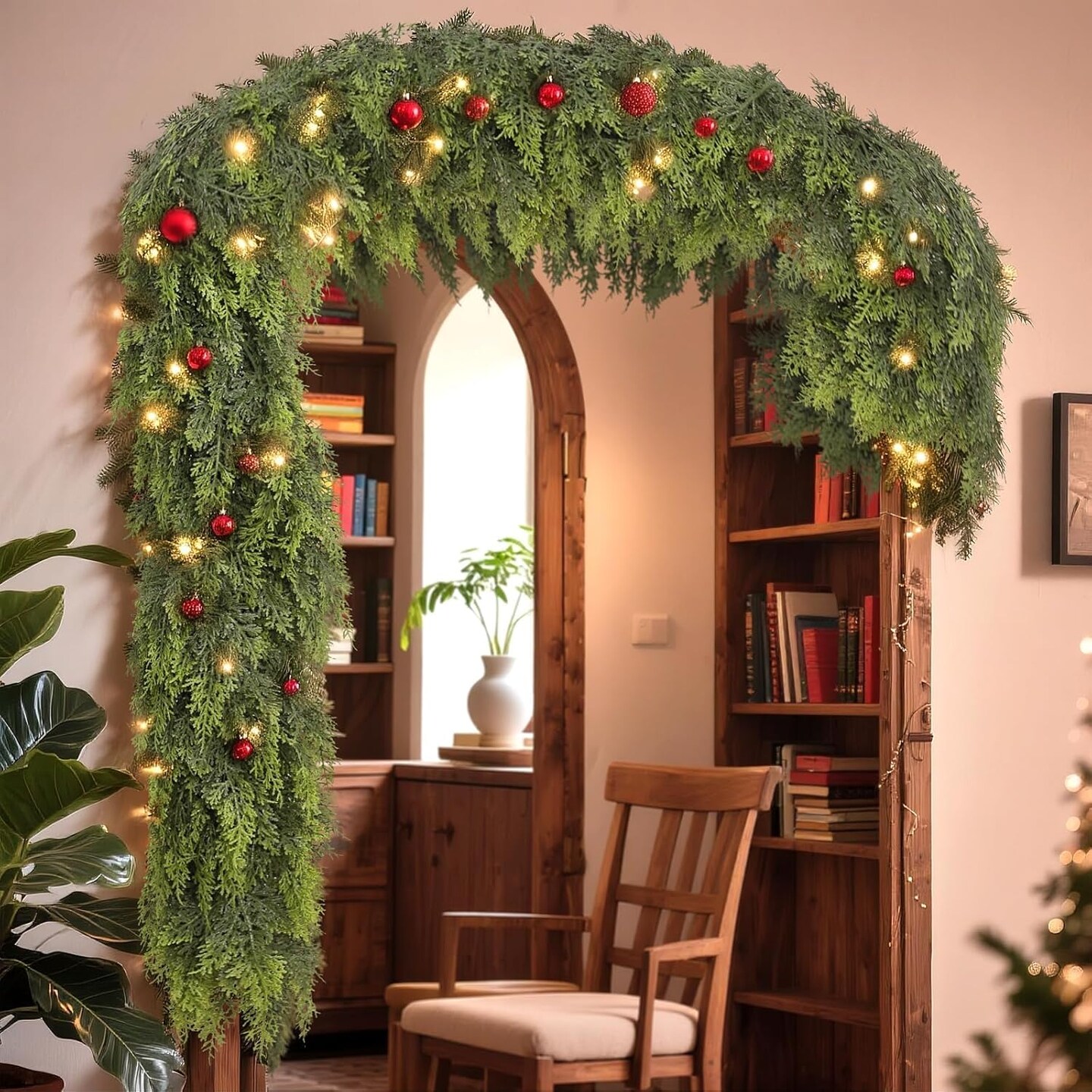 5FT Real Touch Cedar Garland(Green)11.5 x 11.1 x 2.95 inches