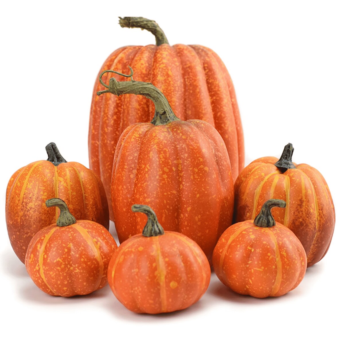 Fake Foam Pumpkins for Halloween decorations Realistic Artificial Pumpkin Ornaments set for Festival Party Decor