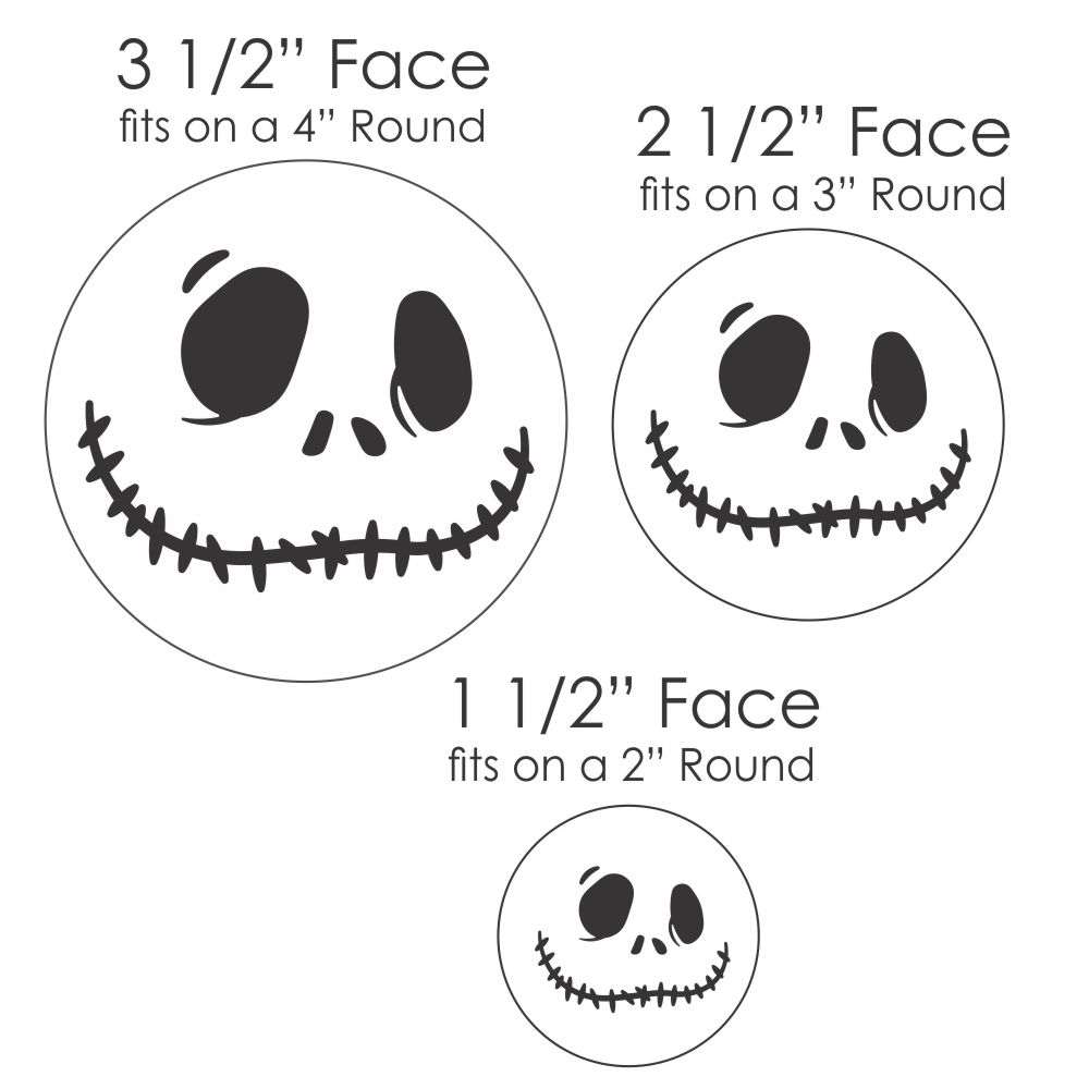 Jack Skeleton Face Cookie Stencil | Halloween Cookie | Movie Cookie | Arts & Crafts Stencil | Confection Couture |