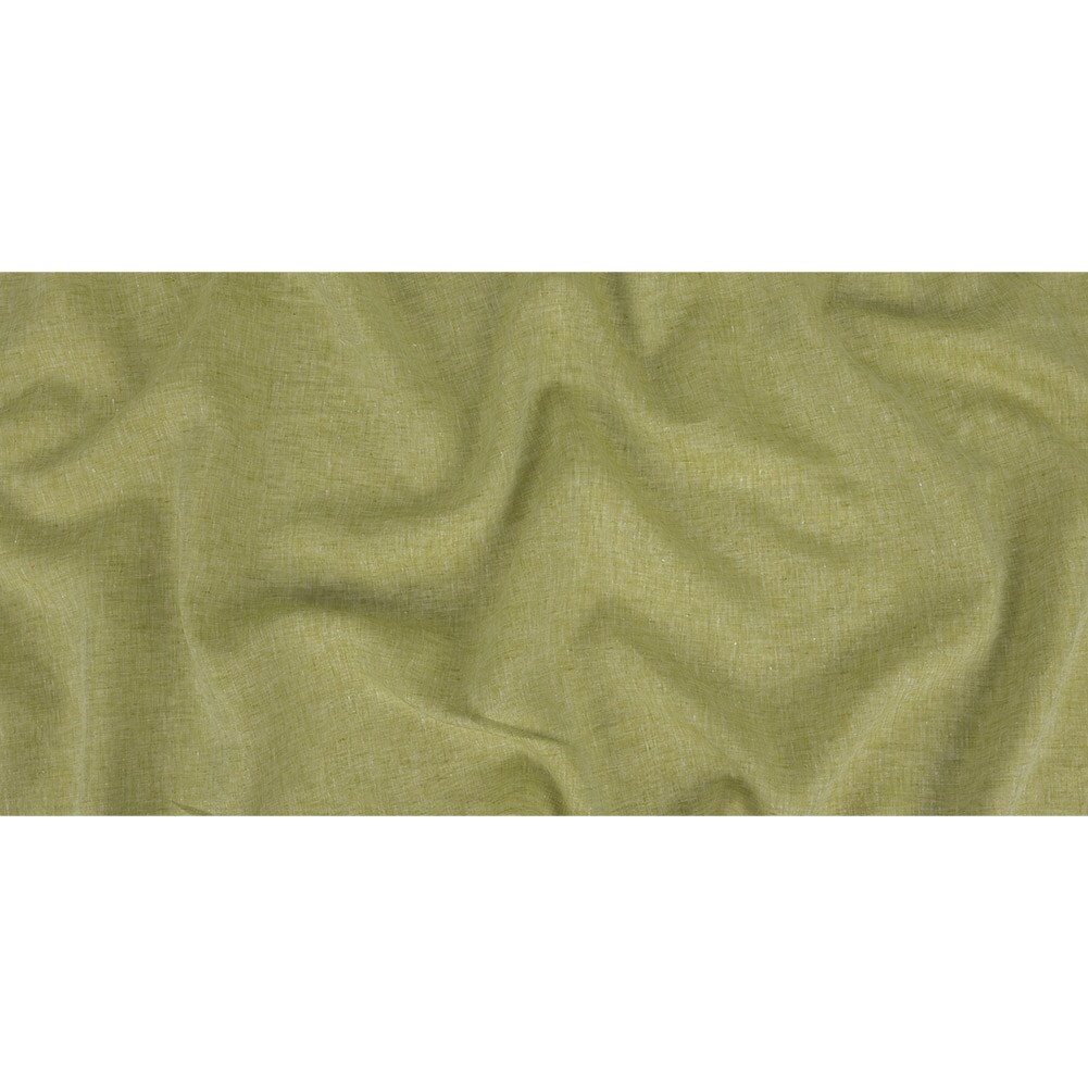 1 Yard Lightweight Linen Chambray Heathered Wild Aster and Snow White Fabric