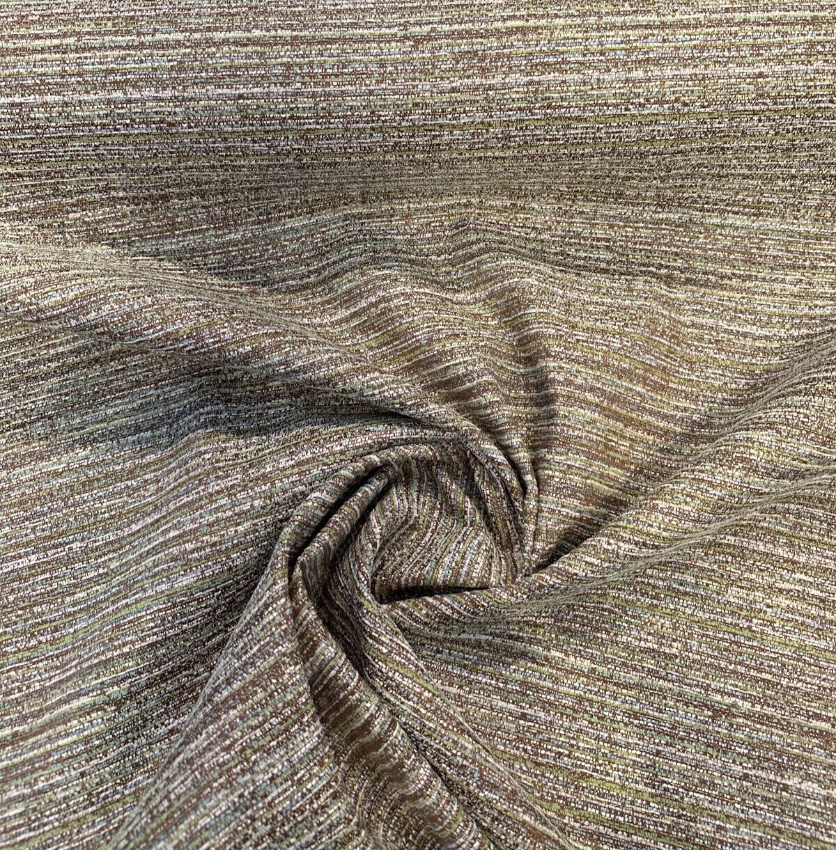 1 Yard Hollywood Stripe Tadpole Valdese Chenille Upholstery Fabric 56 inch Fabric