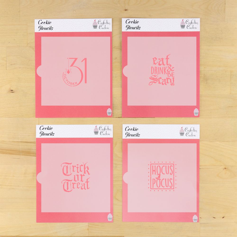 Trick or Treat Halloween Cookie Stencils | Halloween Craft | Confection Couture |