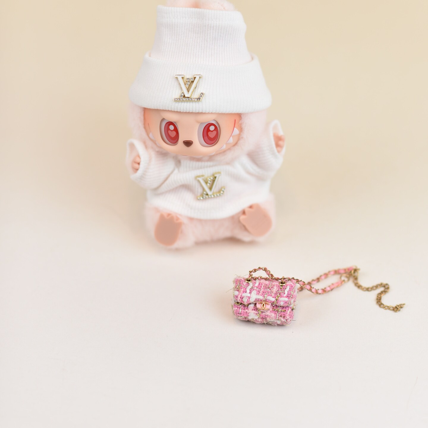 bubuさま専用CHANELピンク Labubu Mini Chanel Handbag | Pink | MakerPlace by Michaels