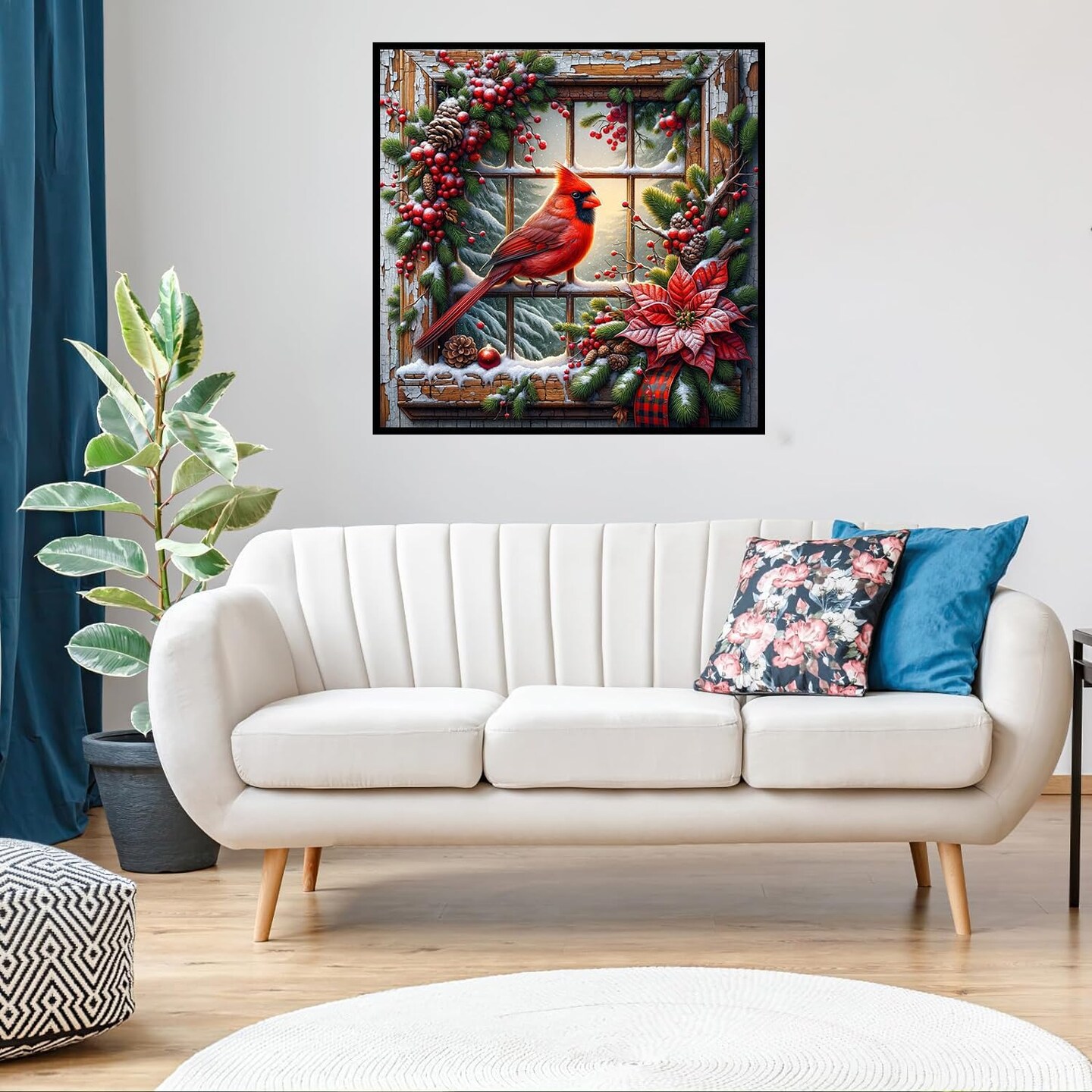 Christmas Diamond Art Kits(MZ1032)5 x 5 x 0.5 inches