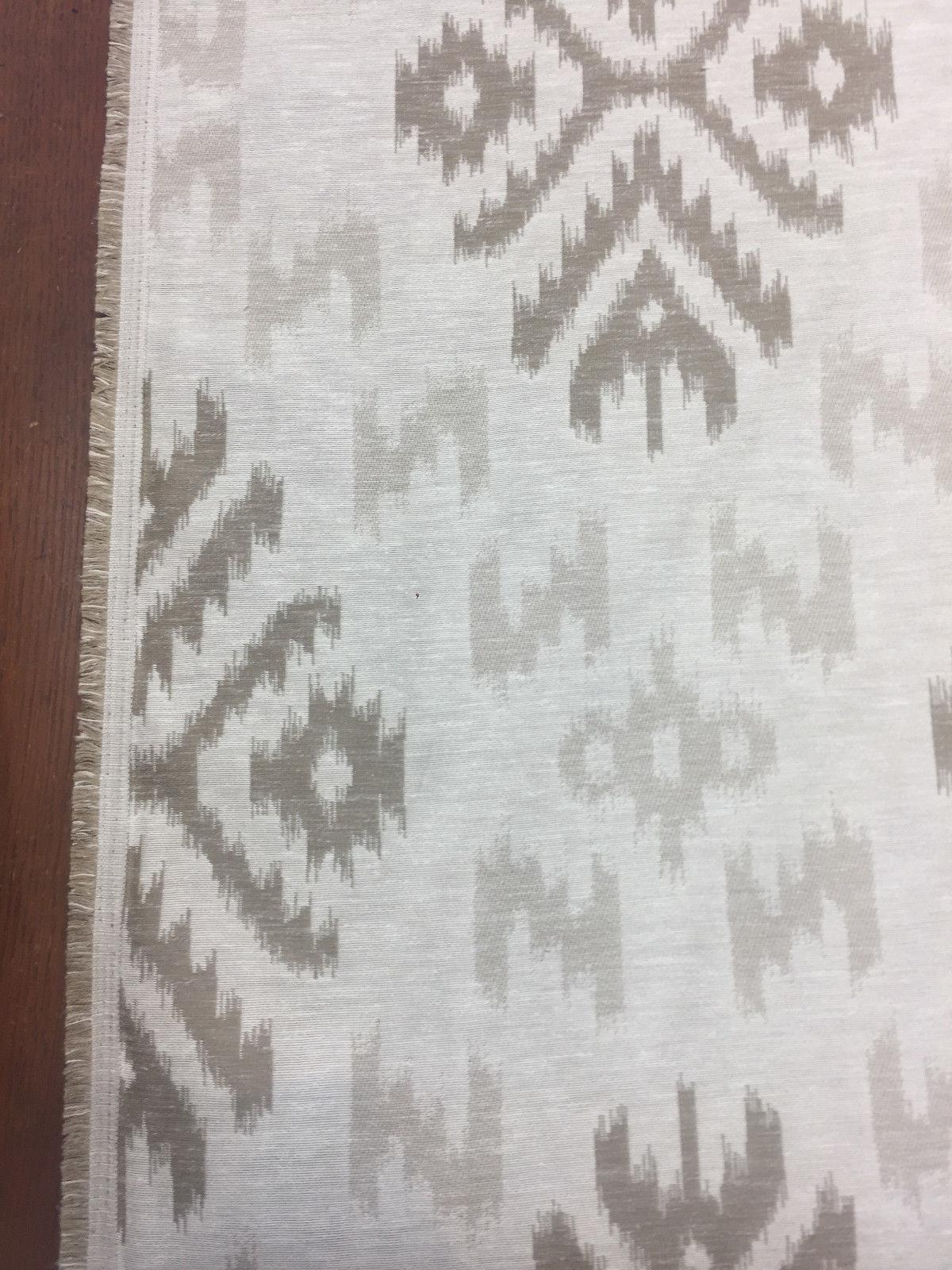 1 Yard Khaki Cotton Polyester Jacquard Upholstery Drapery Durable Home Decor Fabric