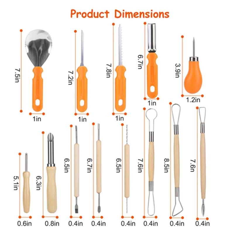 Pumpkin Sculpting Cutting Kit Halloween Decorative Tools